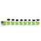 HIC 9 Piece Mini Stainless Steel Fruit & Vegetable Cutters Garnishing Set